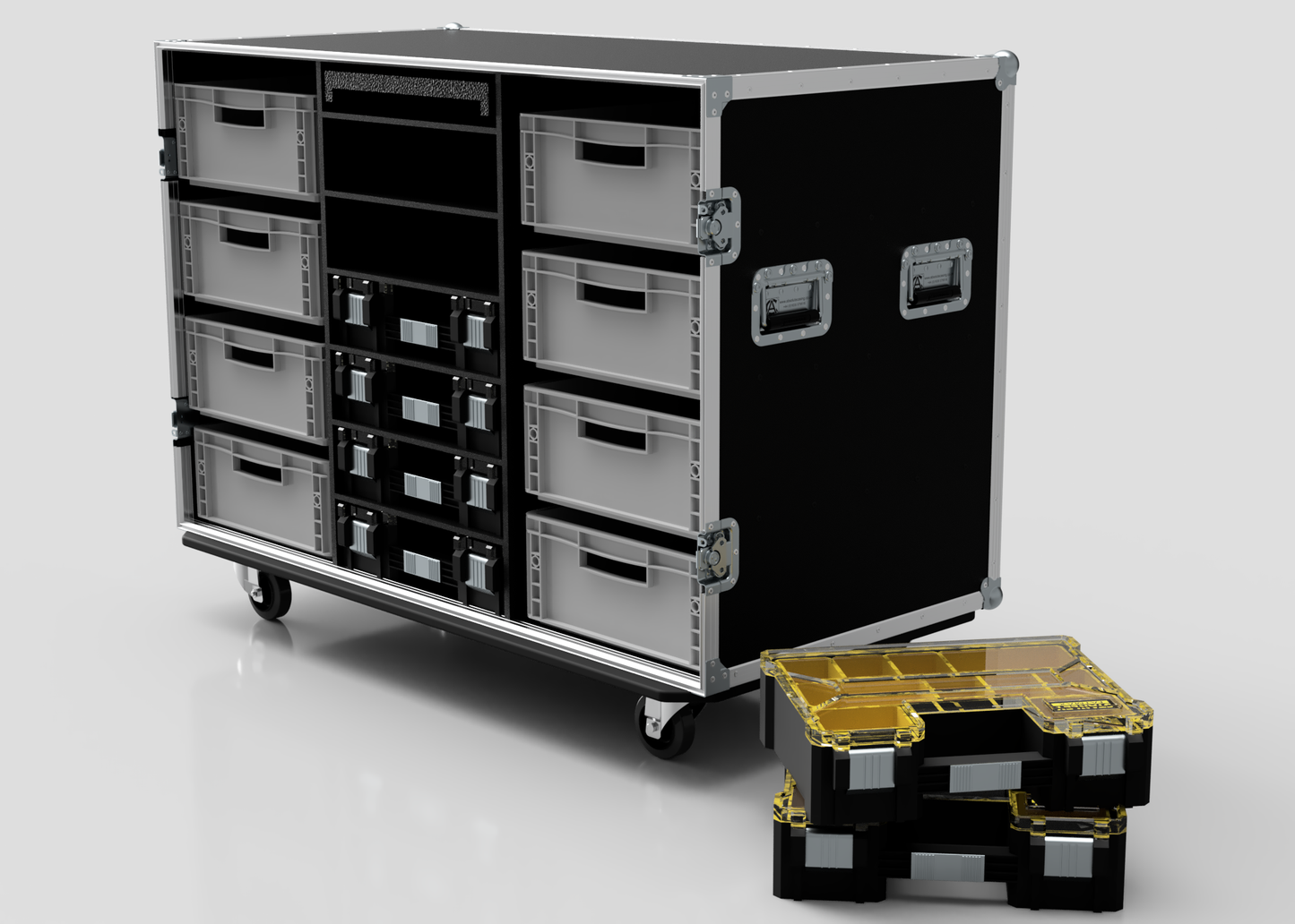 8 Way Euro Crate And 6 Stanley Fatmax Case