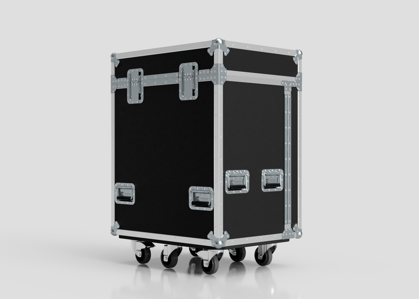 Backline Workbox Case With 4 drawers Plus 2U Rack Drawer