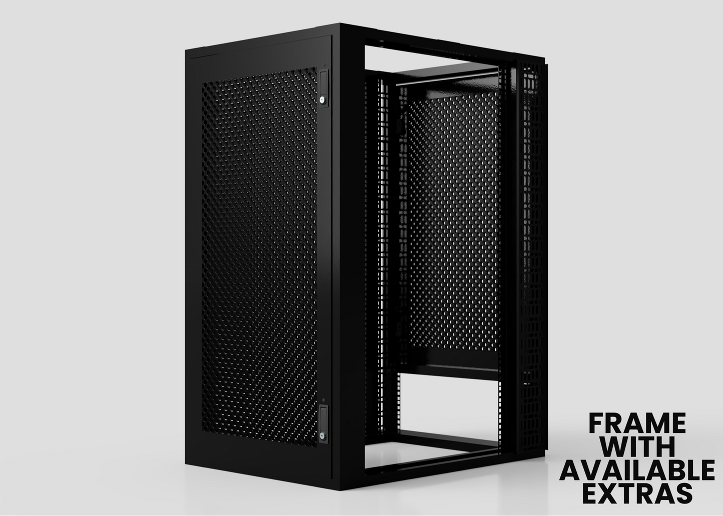 24U x 1032mm Suspended Shock Mounted Data Server Rack