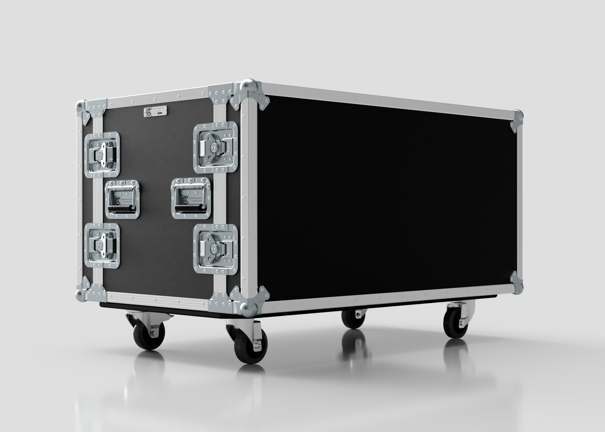 14U Double Bay Rack Case for Secure Equipment Storage – Absolute Casing