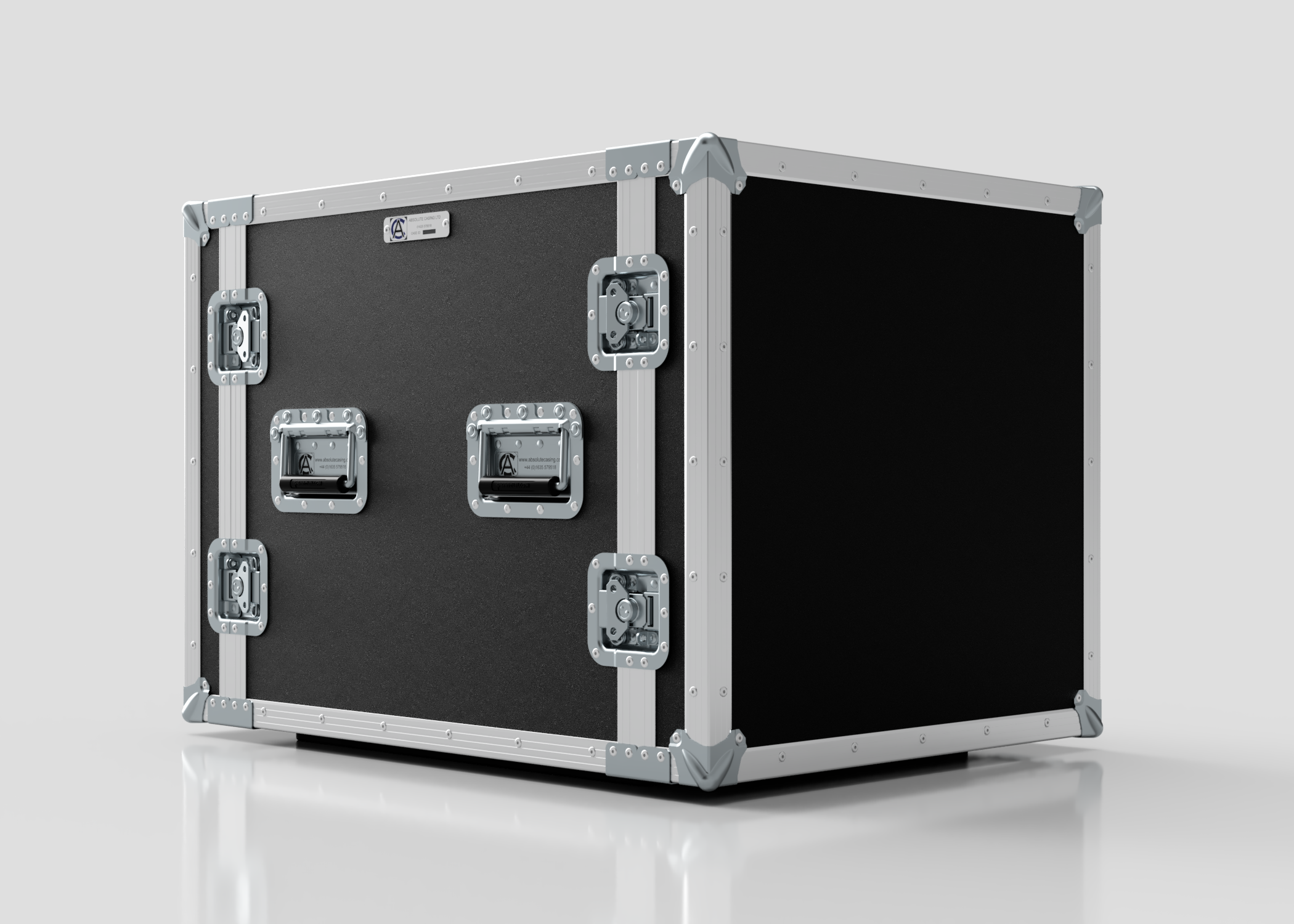 10U Suspended Shock Mounted Rack Case - Absolute Casing